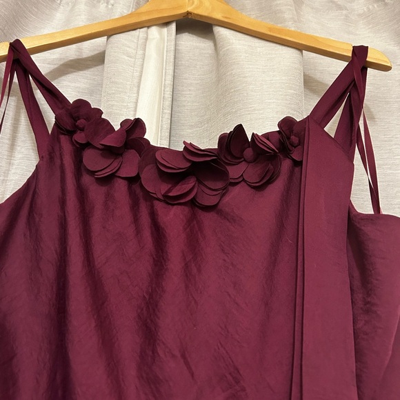 Elegant Burgundy Dress - Picture 2 of 5